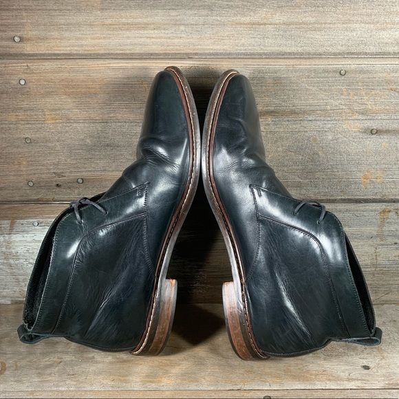 Cole Haan Grand OS Black Leather Chukkas